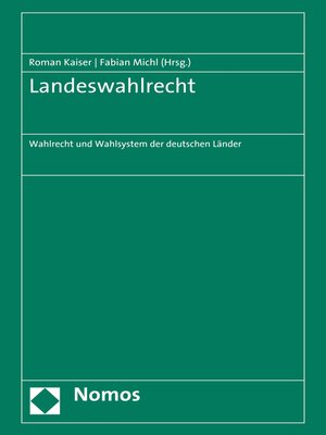 cover image of Landeswahlrecht